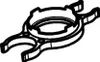 A black and white line drawing of a plumbing tool. Anteprima dell’immagine prodotto