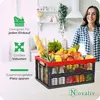 Novaliv Einkaufskorb Klappbox | 30L Rot Schwarz faltbar Produktbild-Vorschau 6