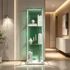 Vetrina espositiva in vetro con illuminazione a LED e ante Anteprima dell’immagine prodotto 1