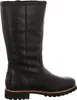 A black leather boot on a white background. Voir les images du produit