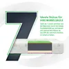 A cutaway view of a mattress showing its internal layers, with a large number '7' graphic and descriptive text. Produktbild-Vorschau