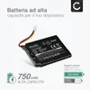 subtel 1x Batteria per Navigatore GPS Compatibile con Anteprima dell’immagine prodotto 2