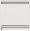 Comodino bianco 40x30,5x40 cm in legno di pino massiccio Anteprima dell’immagine prodotto 4