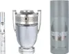 Three Paco Rabanne Invictus fragrance products are displayed against a white background. Voir les images du produit