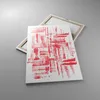 Bild auf Leinwand - Leinwandbild - Einteilig - Rot Textur Produktbild-Vorschau 2