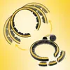HHM21 Hula Hoop TPE, zwart-geel, met magneten en gewicht, Productafbeelding-voorbeeld 10