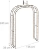 Relaxdays Rosenbogen Metall, HxBxT: 240 x 155 x 39 cm, Produktbild-Vorschau 4