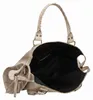 Borsa a tracolla da donna in pelle scamosciata stampata, Anteprima dell’immagine prodotto 5