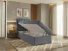 NORDELO Boxspringbett ELEGANTE 120x200 cm AMOR Velvet Grau Produktbild-Vorschau 2