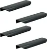4er-Set 130 mm Möbelgriff in Schwarz – Hochwertiger Produktbild-Vorschau 1