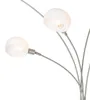 Design Stehleuchte Stahl mit Opalglas 5 Flammig Sixties Produktbild-Vorschau 7