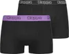 Kappa Boxershorts 2er-Pack Schwarz/Dewberry - M Produktbild-Vorschau 3