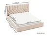 GRAINGOLD Polsterbett 180x200 Roma - Doppelbett mit Produktbild-Vorschau 6
