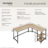 Bureau HAMILTON 138x138x75,5cm - Bois clair industriel, Voir les images du produit 6