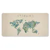 MuchoWow® Mauspad Mousepad Weltkarte - Pflanzen - Wasser Produktbild-Vorschau 1