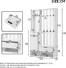 Sweiko 100x30x180cm Garderobenständer 6-in-1, mit 8 Haken, Produktbild-Vorschau 8