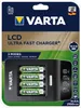 Varta LCD Ultra Fast Charger+ inkl. 4 Akkus 2100 mAh AA + Produktbild-Vorschau 1