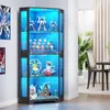 BROTTAR Eck-Glasvitrine Schwarz, 4 stabile Böden, Produktbild-Vorschau 10