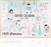 An advent calendar with illustrations of animals and Christmas trees, numbered from 1 to 24. Produktbild-Vorschau