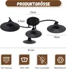 ZMH Lampa Sufitowa Czarna 4 Płomienna Lampa Sufitowa Podgląd zdjęcia produktu 4