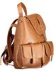 Eleganter Damen-Rucksack in Braun mit praktischen Taschen & Produktbild-Vorschau 3