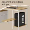 VASAGLE Schreibtisch mit 3 Ablagen, Bürotisch mit 2 Produktbild-Vorschau 7