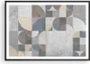 Gerahmtes Poster - Schwarzer Rahmen - Geometrie Kunst Stein Produktbild-Vorschau 1