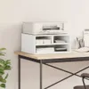 vidaXL Stojak na drukarkę biały 49x40x22,5 cm Materiał Podgląd zdjęcia produktu 3