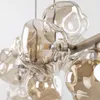 Pendelleuchte Metall Rauchglas G9 H: max. 141 cm Beige Produktbild-Vorschau 5