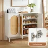HOKEEPER Schuhschrank aus Holz, Schmaler Doppeltür Produktbild-Vorschau 6