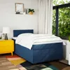 Langlebige Boxspringbett mit Matratze Blau 120x200 cm Stoff Produktbild-Vorschau 4
