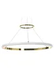 BELIANI Lampa wisząca złota aluminium żelazo zintegrowane Podgląd zdjęcia produktu 4