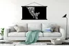 MuchoWow® Textilposter Porträt - Giraffe - Tiere - Schwarz Produktbild-Vorschau 3