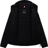 The inside of a black jacket is shown. Produktbild-Vorschau