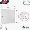 A diagram showing the dimensions and details of a white revision door, with brand logo and weight information. Náhled obrázku produktu