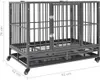 The Living Store Hundekäfig mit Rollen Stahl 92x62x76 cm Produktbild-Vorschau 8