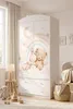 Armadio per bambini grande, bianco, con cassetti e asta Anteprima dell’immagine prodotto 7