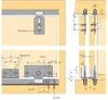 Schiebetürbeschlag Set SlideLine 56 2 Komplett Set 40kg Produktbild-Vorschau 9