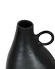 BELIANI Dekovase Schwarz Aluminium 36 cm Hoch mit Griff Produktbild-Vorschau 5