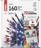 LED vánoční řetěz, 16 m, venkovní i vnitřní, RGB, ovladač, programy, časovač Náhled obrázku produktu