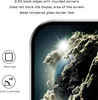 Close-up of a smartphone screen with a celestial image, showing the edge of the screen protector. Produktbild-Vorschau