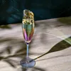 Intirilife 6x Champagner Glas mit moderner Kante und Produktbild-Vorschau 6