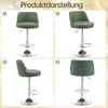 Lot de 2 tabourets de bar Tabouret de bar pivotant à 360° Voir les images du produit 6