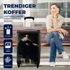 MuchoWow® Koffer Handgepäck Trolley Rollkoffer Kleine Produktbild-Vorschau 2