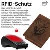 RFID Büffel Echt Leder Geldbörse Portemonnaie Herren mit Produktbild-Vorschau 7