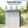 vidaXL Cage à oiseaux anthracite 215 x 110 x 247 cm Acier Voir les images du produit 6