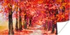 MuchoWow® Poster Gemälde - Bäume - Herbst - Ölgemälde 40x20 Produktbild-Vorschau 1