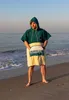 Poncho Wave Hawaii Baumwolle Velours Poncho Petrol M WH4020 Produktbild-Vorschau 3