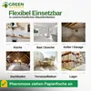 A collage of images showing different locations where the product can be used, with text overlays and a logo. Produktbild-Vorschau