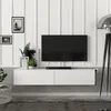 ARTIS závesný TV stolík biela Náhľad obrázku produktu 2